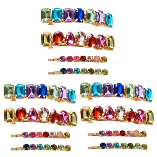 Pince à cheveux tendance de créateur ornée de verre diamanté pour une coiffure élégante