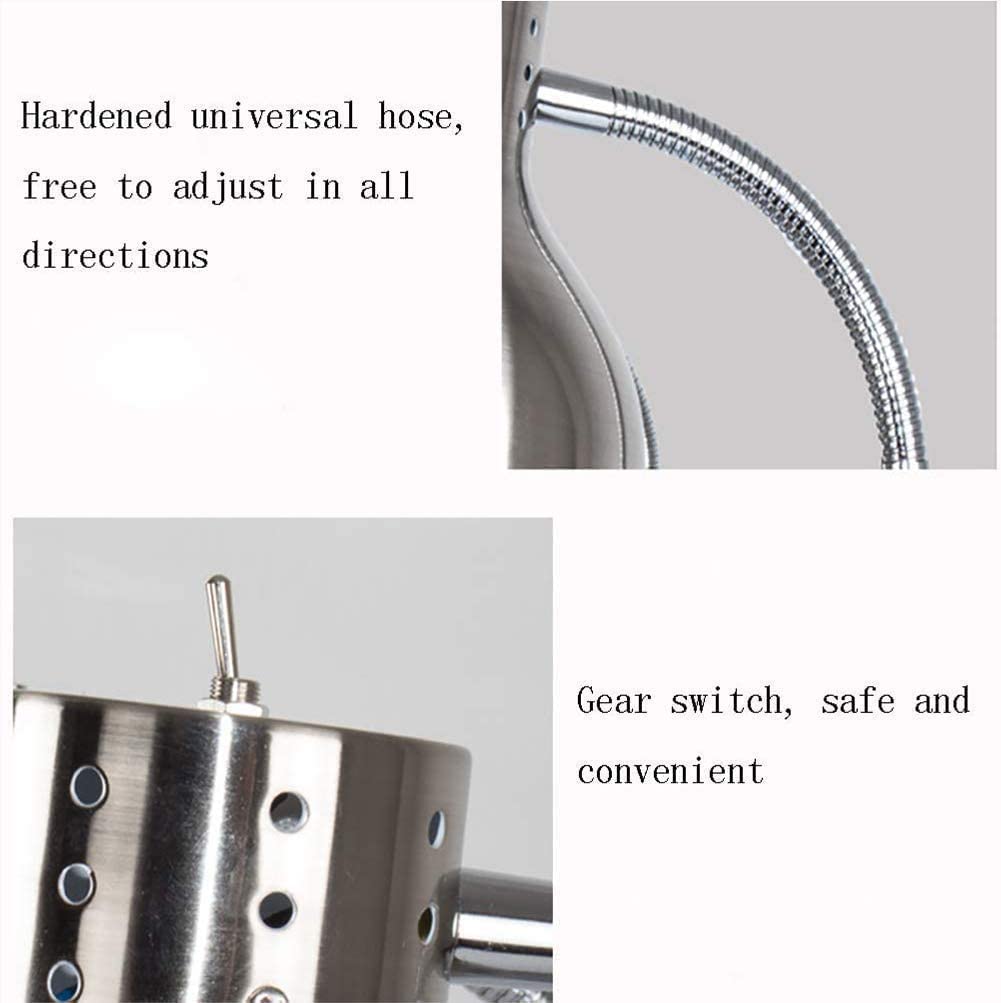Heat Lamp Food Warmer Portable Food Holding lamp， Buffet Display Warm Light,Commercial Portable Heating Lamps for Hotels, Kitchens and cafeterias Single Head, Stainless Steel, rotatable Hose Marble Ba