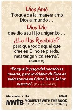 Miniatura 2 de From God With Love (Mini Gospel Tract Card - Paquete de 100 - Español)