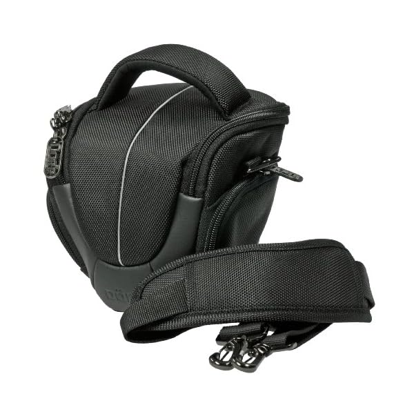 Yuma Foto Kamera Tasche Halfter XS schwarz-Silber + UV Filter 52mm für Nikon D5500 D5300 D5200 D5100 D3300 D3200 inkl… – Bild 3