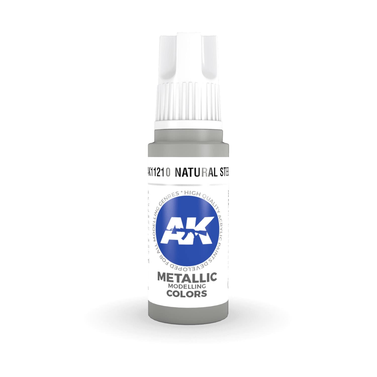 Ak Interactive Natural Steel 3Rd Gen Metallic 17Ml