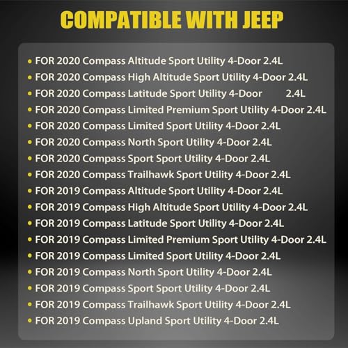 Image of SecosAutoparts 68373829aa Automatic Transmission Oil Cooler with Gaskets Compatible with Jeep Compass 2.4L 2019 2020 Replace# 68369628AA Aluminum