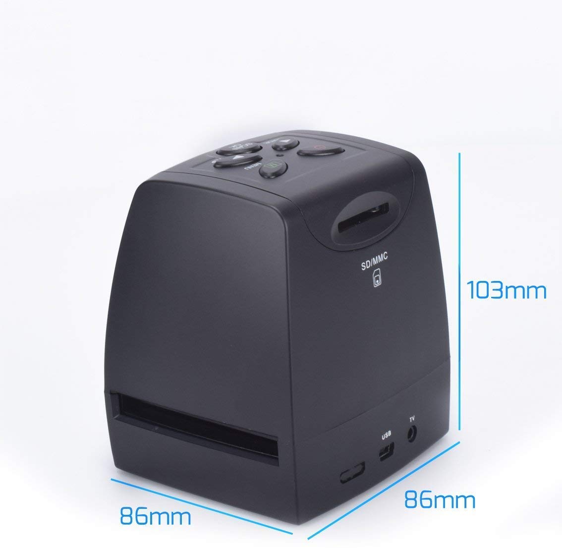 DIGITNOW! Scanner de Diapositives et Négatifs 35 mm,5MP/10MP Film et Diapo Convertisseur avec 2,4''LCD - Pas d'ordinateur Requis