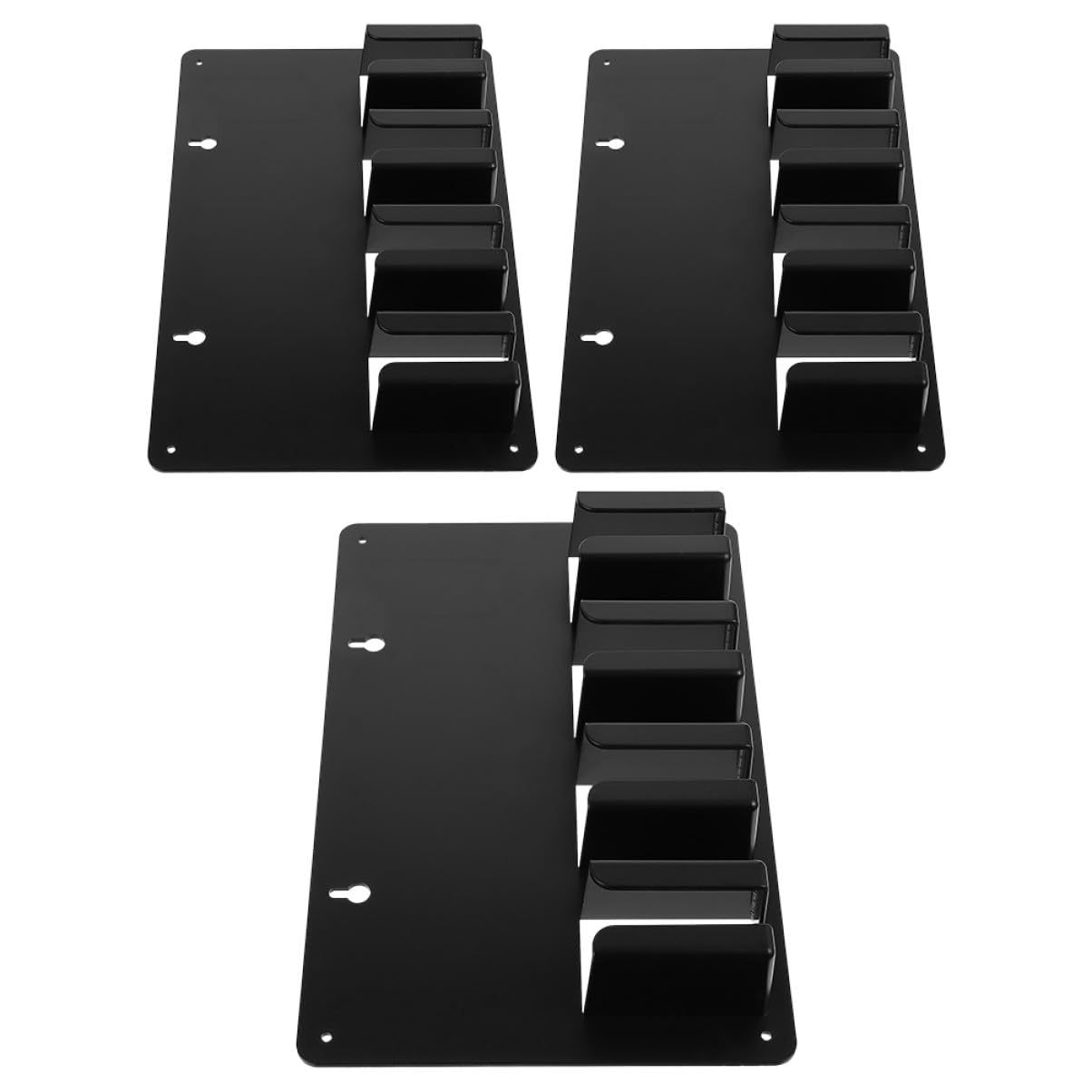 Soporte para Cortapelos Eléctrico 3 Piezas Negro Antideslizante Profesional para Peluquería Estación Organizadora de Barbería Herramientas de Cuidado del Cabello