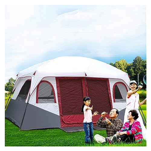Carpa familiar YCKEGEW para 8 personas, roja miniatura 1