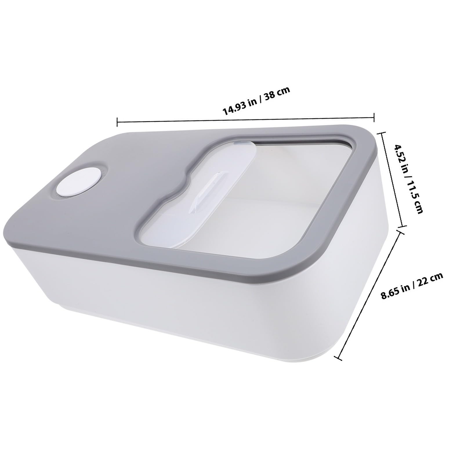 jojofuny Contenedor Hermético Tapa Que Bloquea el Aire Plástico Resistente de 5kg para Conservar Granos para Almacenamiento de Arroz en Cocina