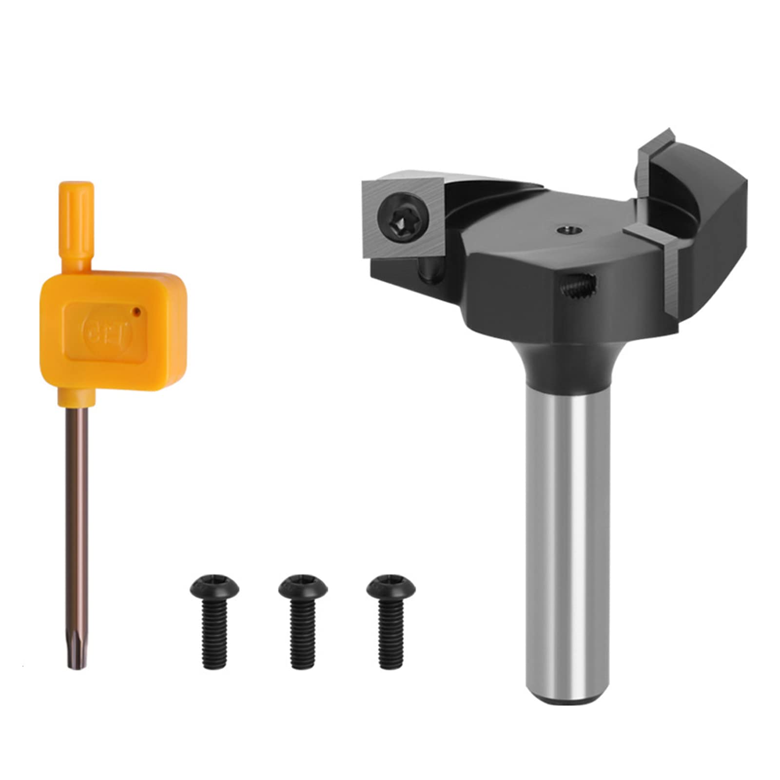 Durable - Punta per fresa a 3 lame per fresa a 3 lame con gambo da 8 mm e 12 mm, per fresa a inserto per superfici W, gambo da 8 mm, 12 mm, fresa a 3 lame