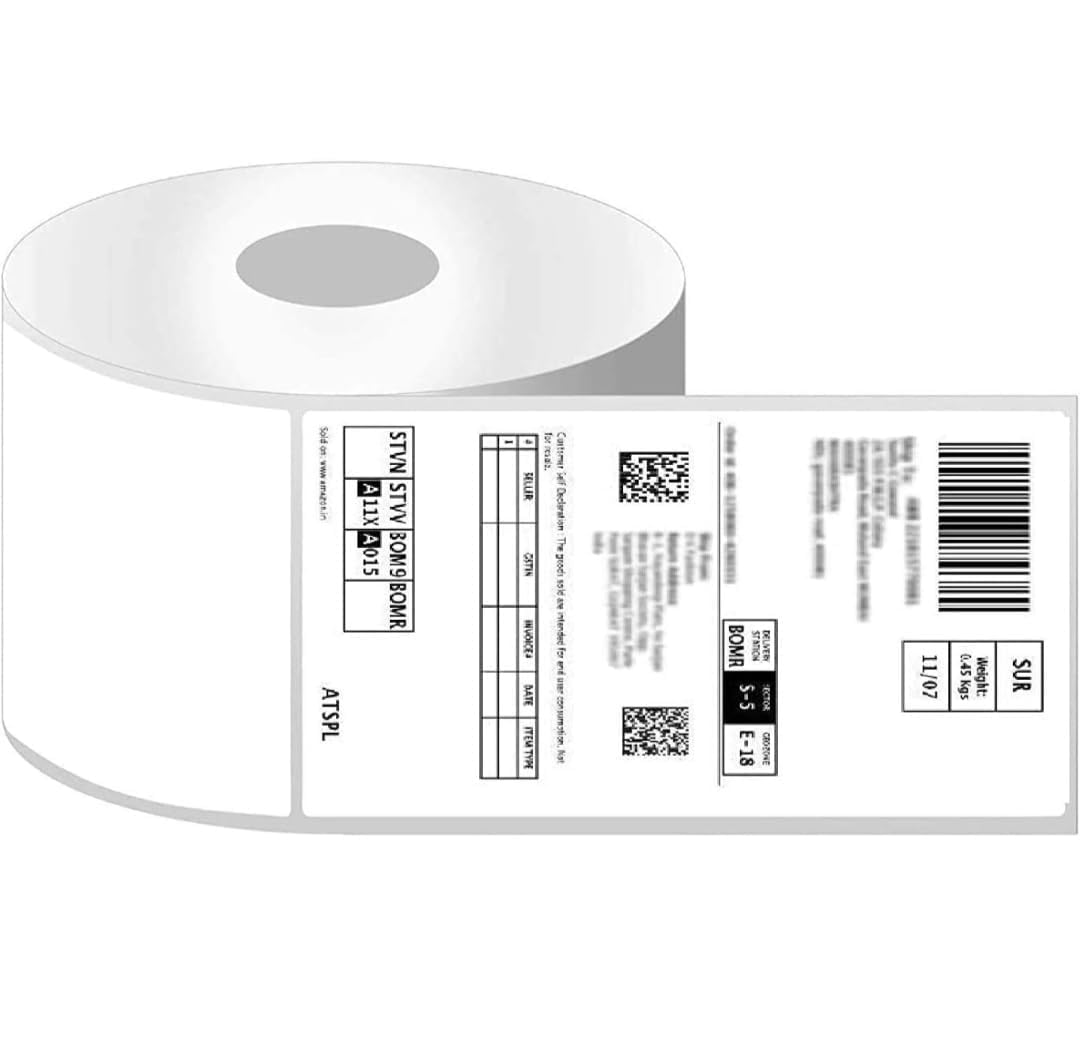 TRIKUTA® Direct Thermal Shipping 400 Labels Printer Sticker Roll, Pack of 1 (3