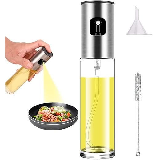 Oil Spritzer Mister for Air Fryer Olive Oil Sprayer Cooking Bottle for Vinegar Canola Vegetable Oil Portable Mini Kitchen Gadgets for BBQ/Pan/Salads/Baking