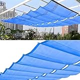  ZCBYBT Outdoor UV Blocking Awning Retractable Wave Sun Shade Canopy avec kit d\'installation, Deck Backyard Pergola Shade Cloth,80 * 600cm