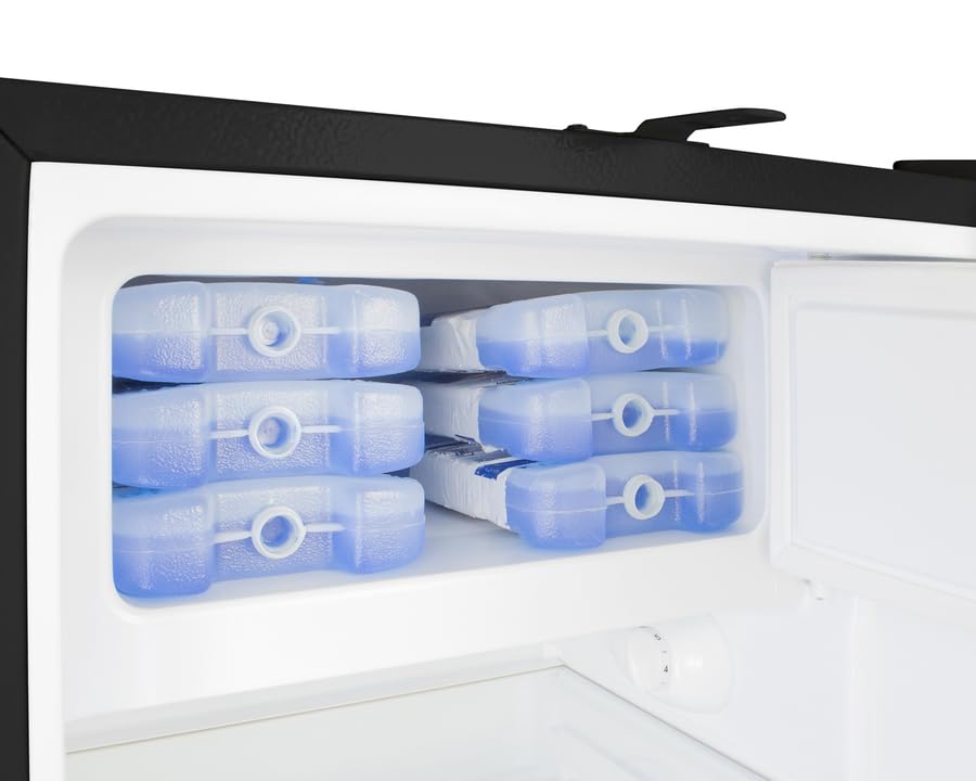 ACCUCOLD 20" Refrigerator - Freezer, Built-in, Undercounter, Breakroom, General Purpose, 2.68 cu.ft. Capacity, ADA Compliant, Black - ADA302BRFZLHD (Left Handed Door Swing) | Fridge.com