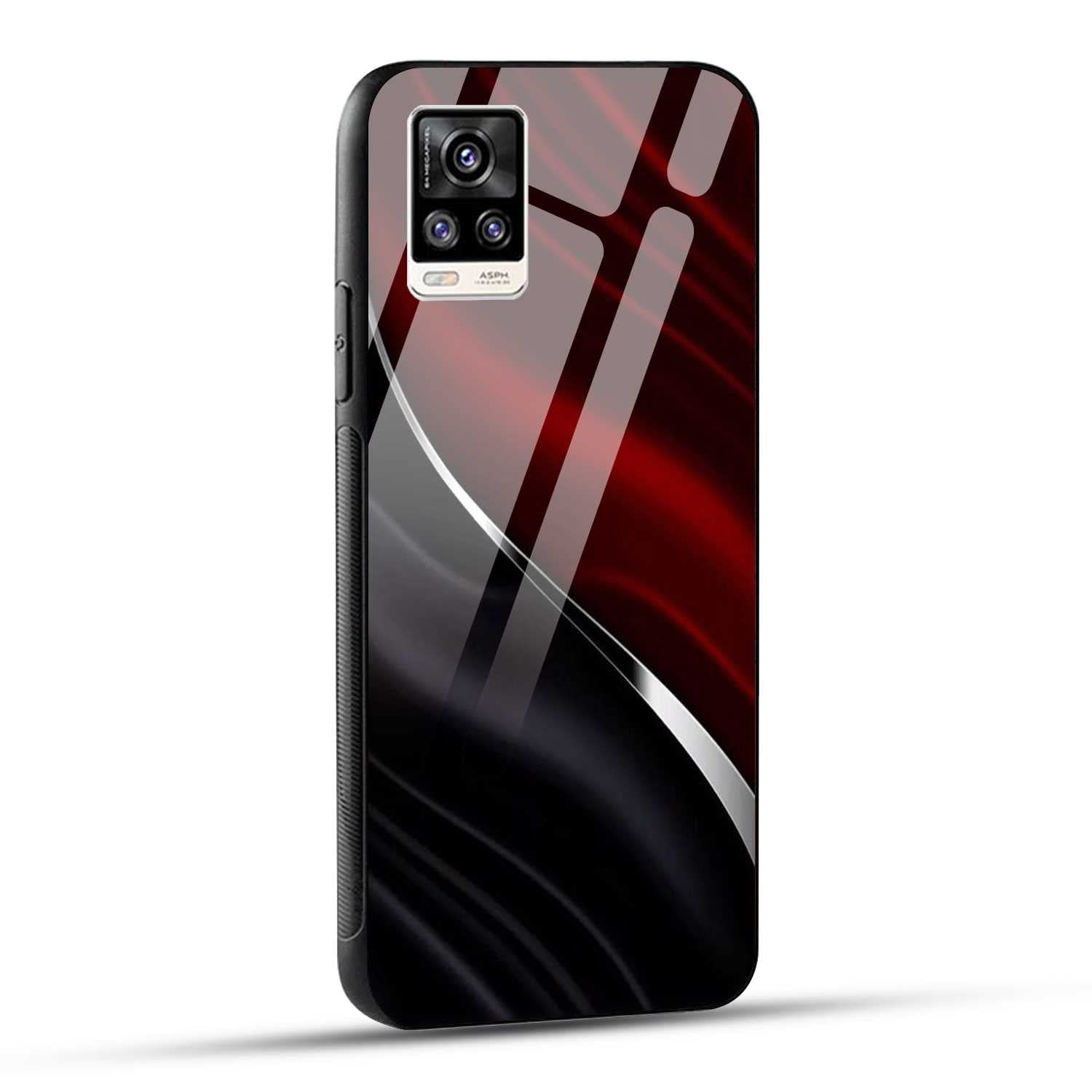 NDCOM for Red and Blue Pattern Printed Glass Case Cover Vivo V20 (B0B7TSHP7D) Amazon Price History, Amazon Price Tracker