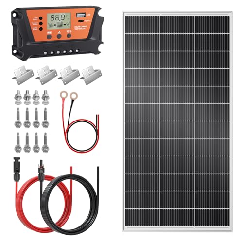 Rvpozwer Kit pannello solare monocristallino da 200 Watt, modulo solare