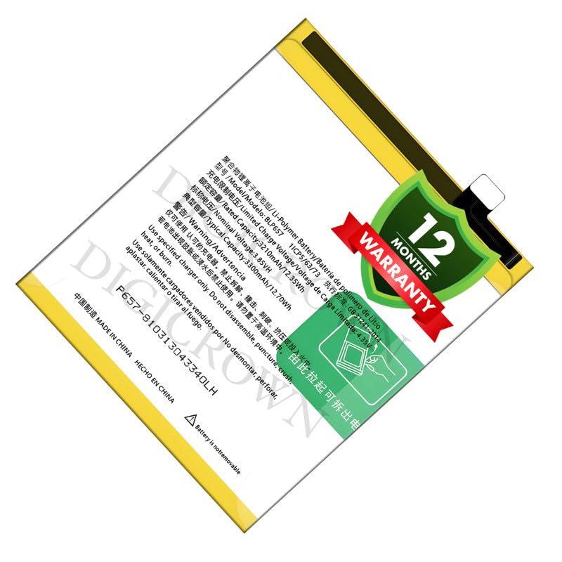 Image of Original BLP657 Battery Compatible for OnePlus 6 (A6000, A6003) - (3300mAh) - 1 Year Warranty