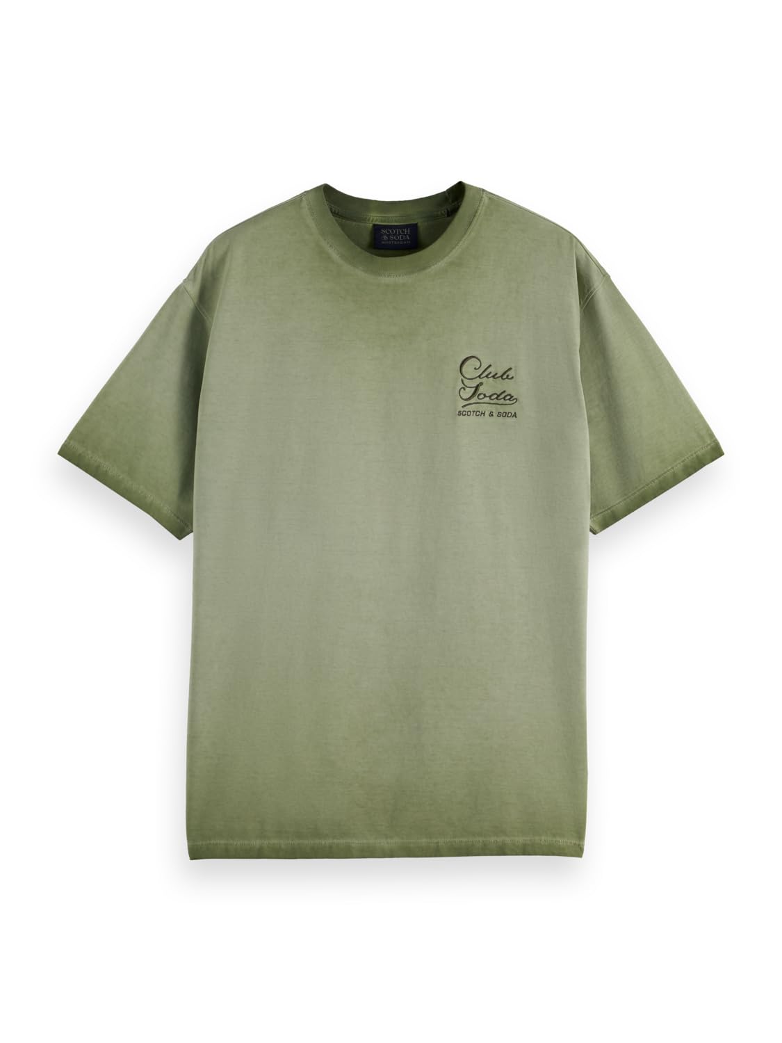 Scotch & Soda Relaxed-fit Inside out Cold Dye T-Shirt Camiseta Hombre (Pack de 1)