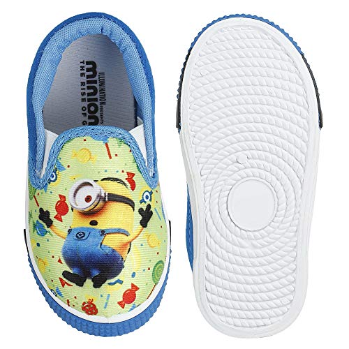 Image of Kids Boys Minions Printed Slipon Blue Shoes