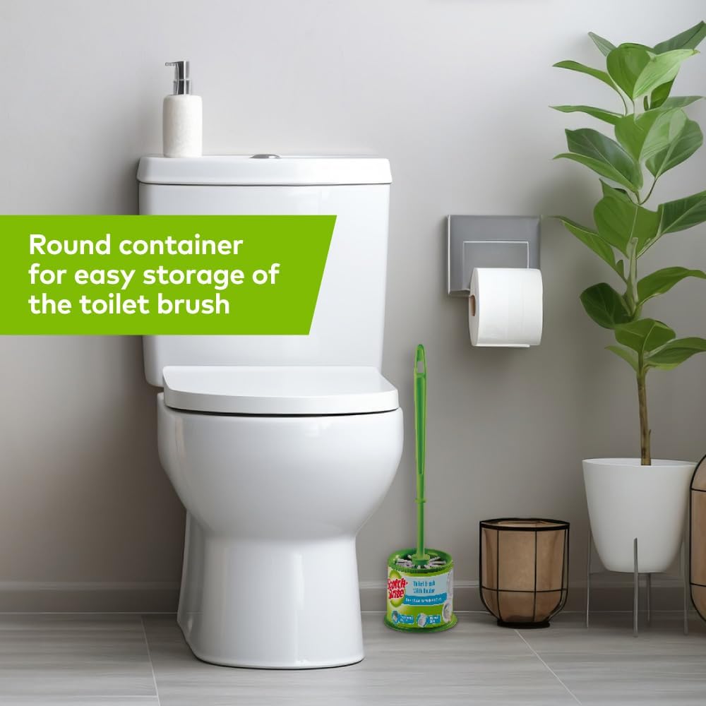 Scotch-Brite Round Toilet Brush with Holder