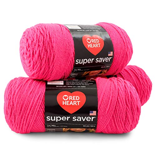 Image of RED HEART Super Saver 3-Pack yarn, GRENADINE 3 Pack