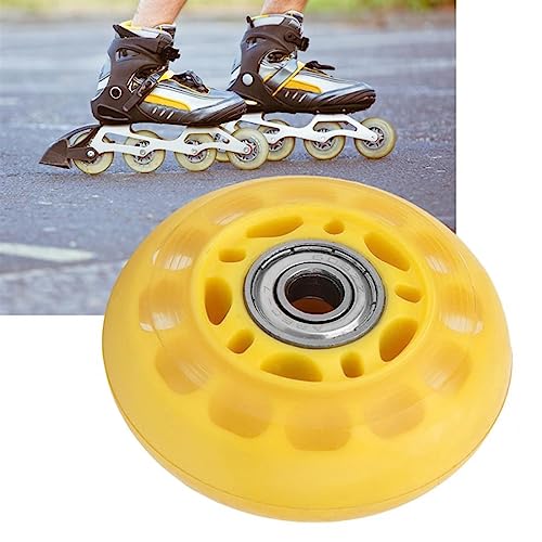 Chariot de voyage fluide grâce à la roulette jaune 2.5in en PU