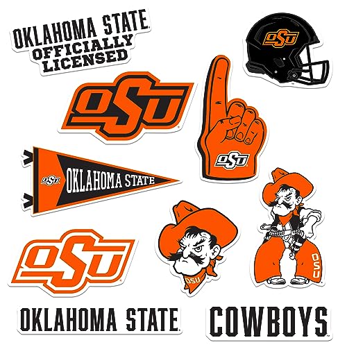 Image of Oklahoma State University 9ct Vinyl Sticker Pack - Large Waterproof Cowboys & OSU Decals for Laptops, Water Bottles, Tablets, Scrapbooks, Vehicles & More - Officially Licensed Designs