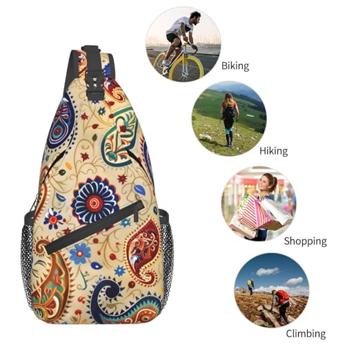 Mochila Sling Classic Paisley para Hombre y Mujer miniatura 6