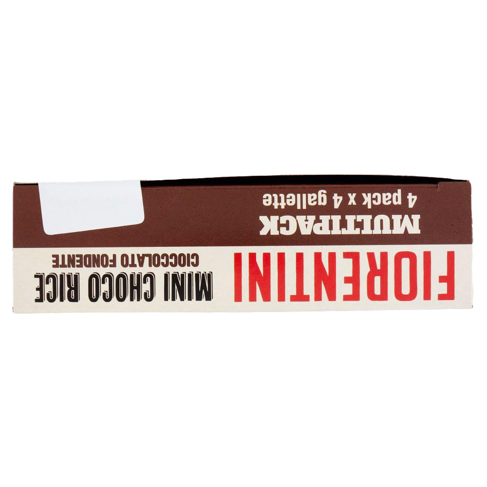 Fiorentini Mini Choco Rice Mini Gallette di Riso Ricoperte al Cioccolato Fondente 64g [BOX da 8 Confezioni]