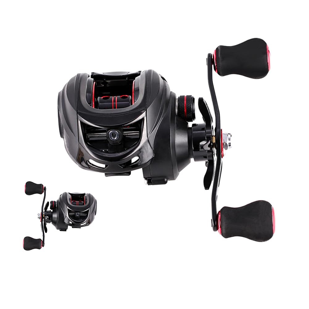 Baitcasting Fishing Reel, 17+1BB Baitcasting Reel, High Speed 7.2:1 Gear Ratio Low Profile Baitcaster Reel, 8kg Max Drag Metal Body Baitcaster Fishing Reels w/9-Speed Magnetic Brake Left-Handed : Amazon.ca: Sports & Outdoors Baitcasting Fishing Reel, 17+1BB Baitcasting Reel, High Speed 7.2:1 Gear Ratio Low Profile Baitcaster Reel, 8kg Max Drag Metal Body Baitcaster Fishing Reels w/9-Speed Magnetic Brake Left-Handed : Amazon.ca: Sports & Outdoors