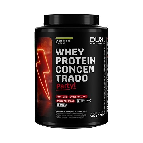 Whey Protein Concentrado Pote (900g), Brigadeiro de Pistache, Dux Human Health