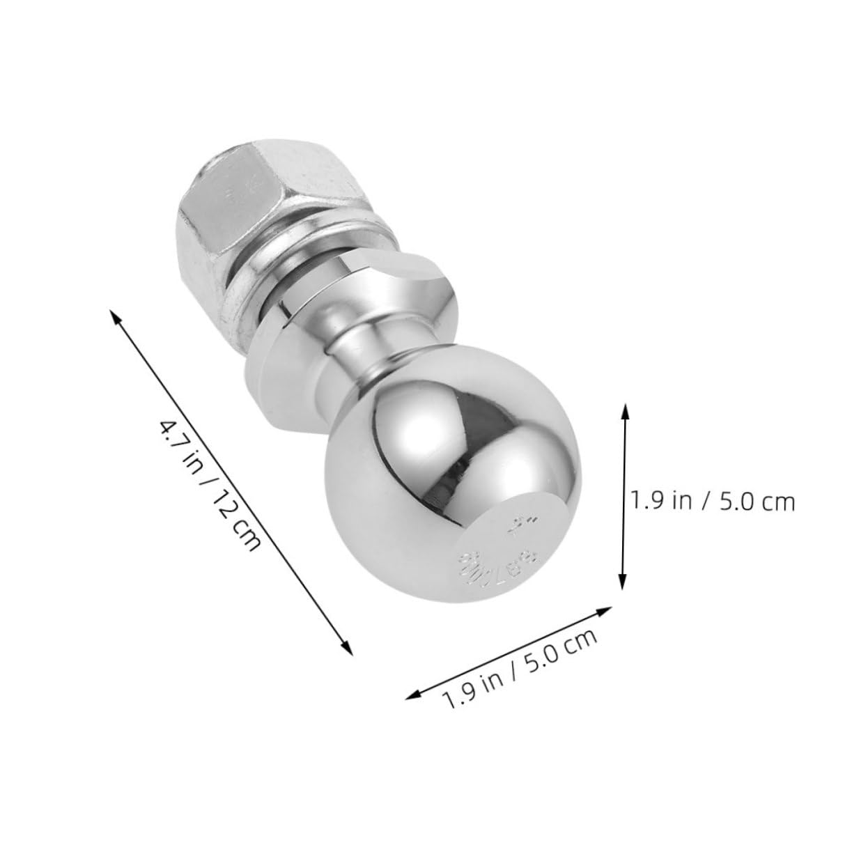 VALICLUD Boule Attelage pour Remorque Accessoires de Remorquage Boule de Remorquage pour Camping et Caravane
