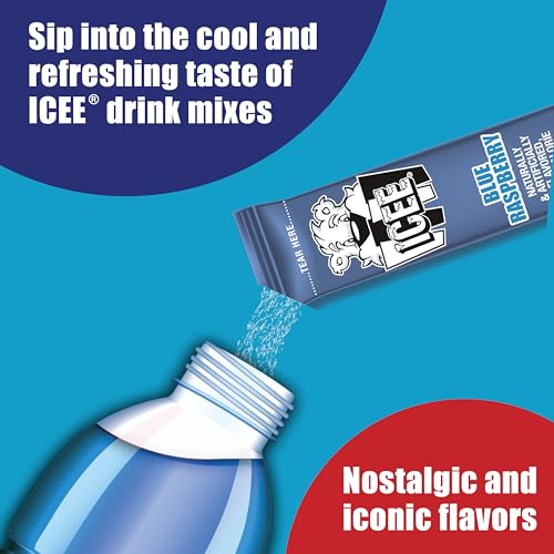 Singles To Go! ICEE Water Drink Mix, Blue Raspberry, 72 Packets - image 3