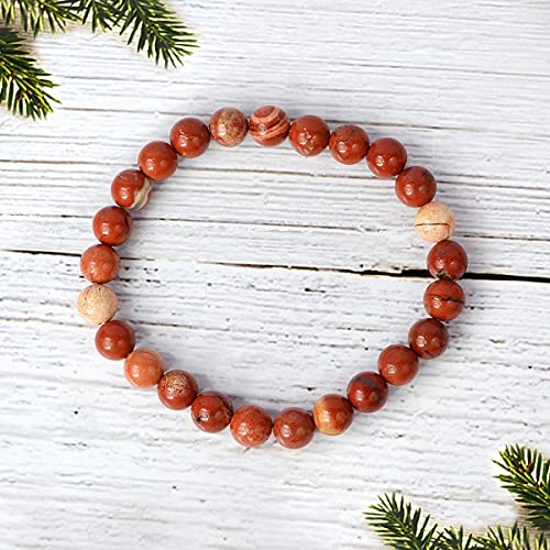 Image of Reiki Crystal Products Certified Natural Crystal Stone 8 mm Round Beads Bracelet for Men & Women | Reiki Charged Gemstone Bracelet | Multiple Stone Variants Available