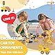 Yooyan 13 Stück Bagger Kuchendeko, Kuchen Deko Baustelle, Baustellenfahrzeuge Verkehrsschilder Kinder, mit Verkehrsschilder Gold Geburtstag Baufahrzeug Turm Krancake Topper, Bau Thema Party Supplies