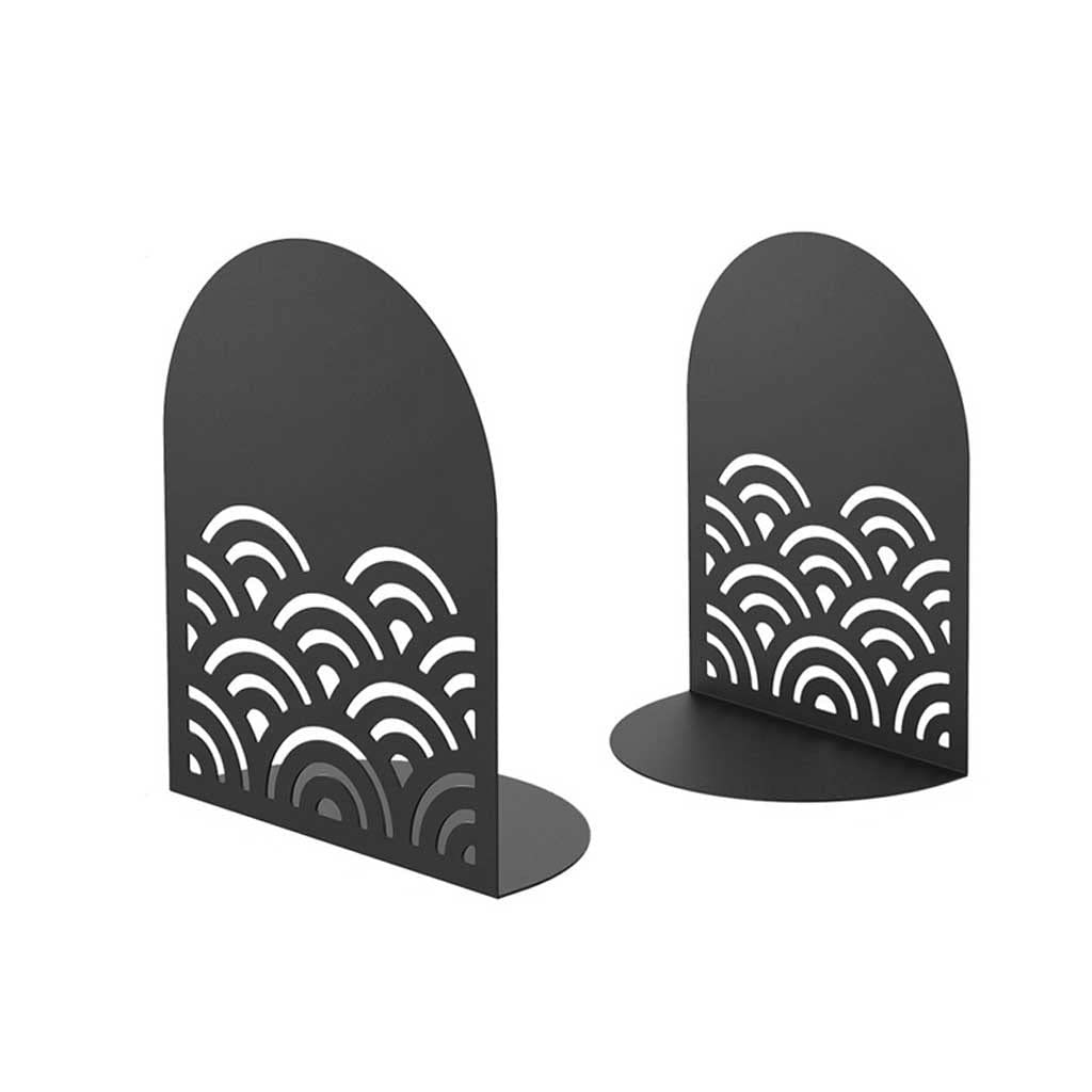 Książka End Metal, Podpórki do książek Metalowe Czarne 13x7,5x17cm