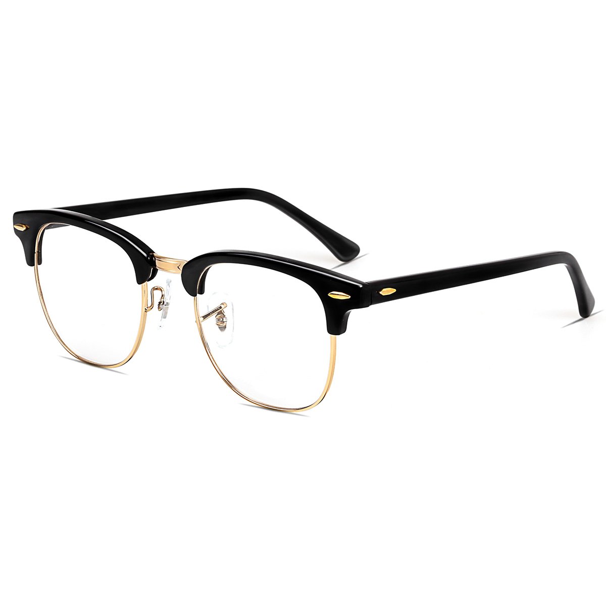 Unisex Wayfarer Plain Glass Spectacles Vintage style