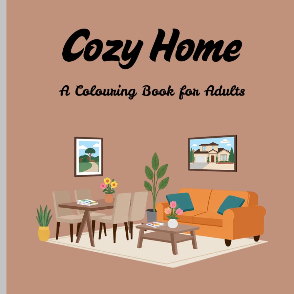 Cozy Home: A Colouring Book for Adults
