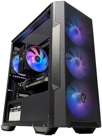 Golook PC Gaming Tokyo 3.2 - Ryzen 5 5600X / 16GB RAM / 1TB NVME M.2 / RTX 5060 8GB / B550M / 5 Ventole Raffreddamento - Computer Fisso
