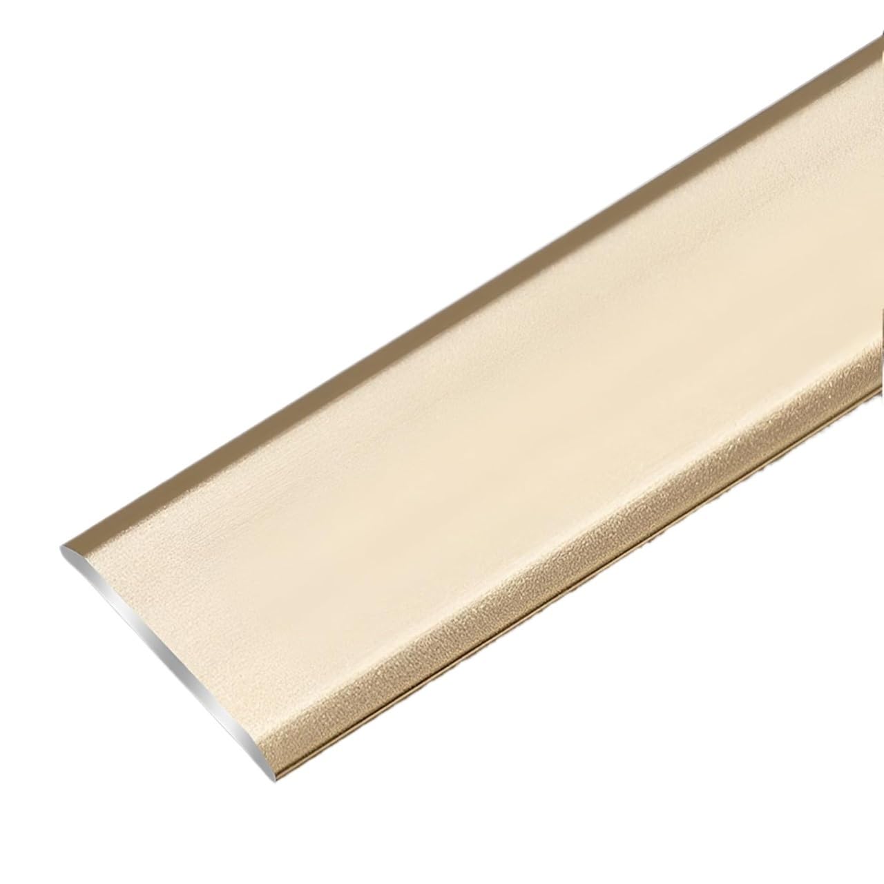 Self Adhesive Wall Trim Flexible,Aluminum Floor Transition Strip, Flat Divider for Doorways, for Doorway, Laminate Flooring, Joining Gaps of Planks Tile(Gold,90 * 3.3cm/35.4 * 1.29in)