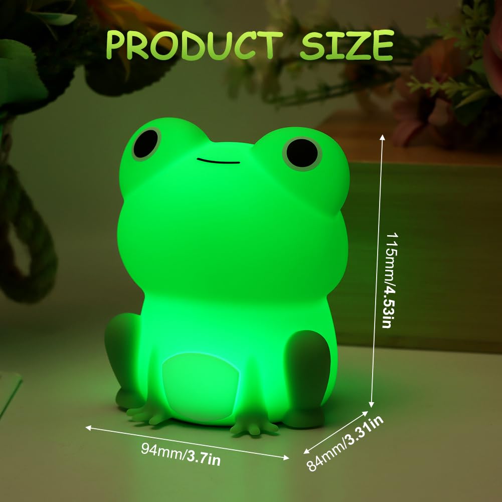 Amazon.co.jp : HKZTUY カエルナイトライト、タッチランプ、充電式色が