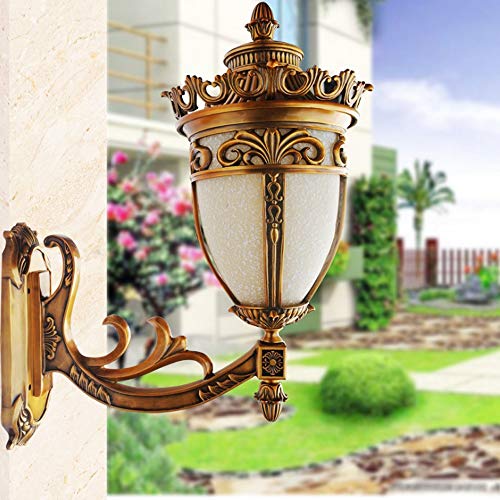 Lumière murale extérieure antique en bronze avec détecteur