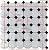 Tenedos Carrara White Marble 2 Inches Octagon Mosaic Tile with Nero Marquina Black Dots – Polished Natural Stone for Backsplash Bathroom Floor Shower Entryway (1 Sheet)