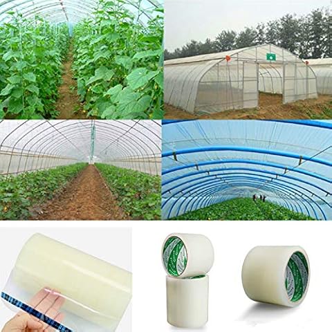 Greenhouse Repair Tape, Waterproof Anti-Oxidation High Strength Durable Tape for Outdoor Greenhouses Damage Repair, Raincoat, Water Pipes, Wood Product, Crack Joint Repair 6cm * 10m Cover