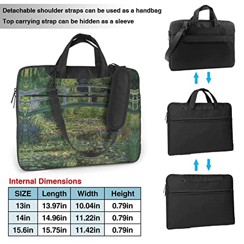 Bolso para portátil unisex negro 13 pulgadas miniatura 3
