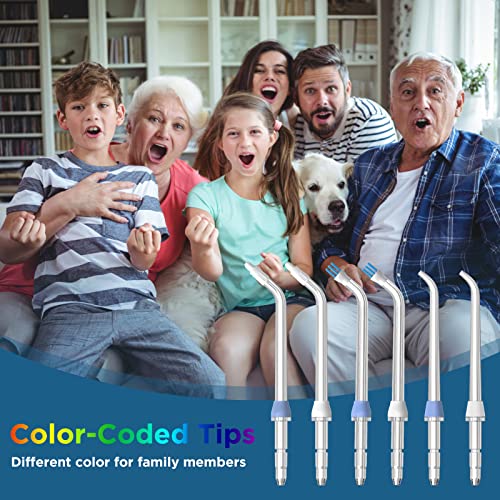 Image of Replacement Tips for Waterpik Water Flosser (2 Classic Jet Tips & 2 Orthodontic Tips & 2 Plaque Seeker Tips)