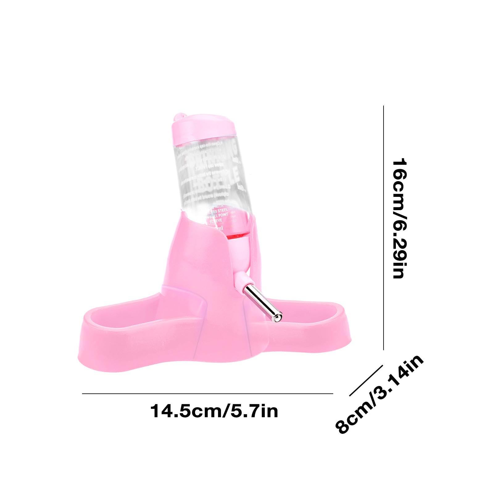 Dispensador automático de agua para hámster, botella de agua sin goteo para jaulas de animales pequeños, botella de agua para hámster de 80 ml, dispensador de agua para jaula Pologmase