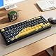 Hyekic 131 Keys PBT Keycaps, Topographic Side Printed Keycap, Double Shot Shine Through Keycaps, Cherry Profile Dye Sublimation Keycap for Cherry MX Switch ANSI & ISO Layout Mechanical Keyboards