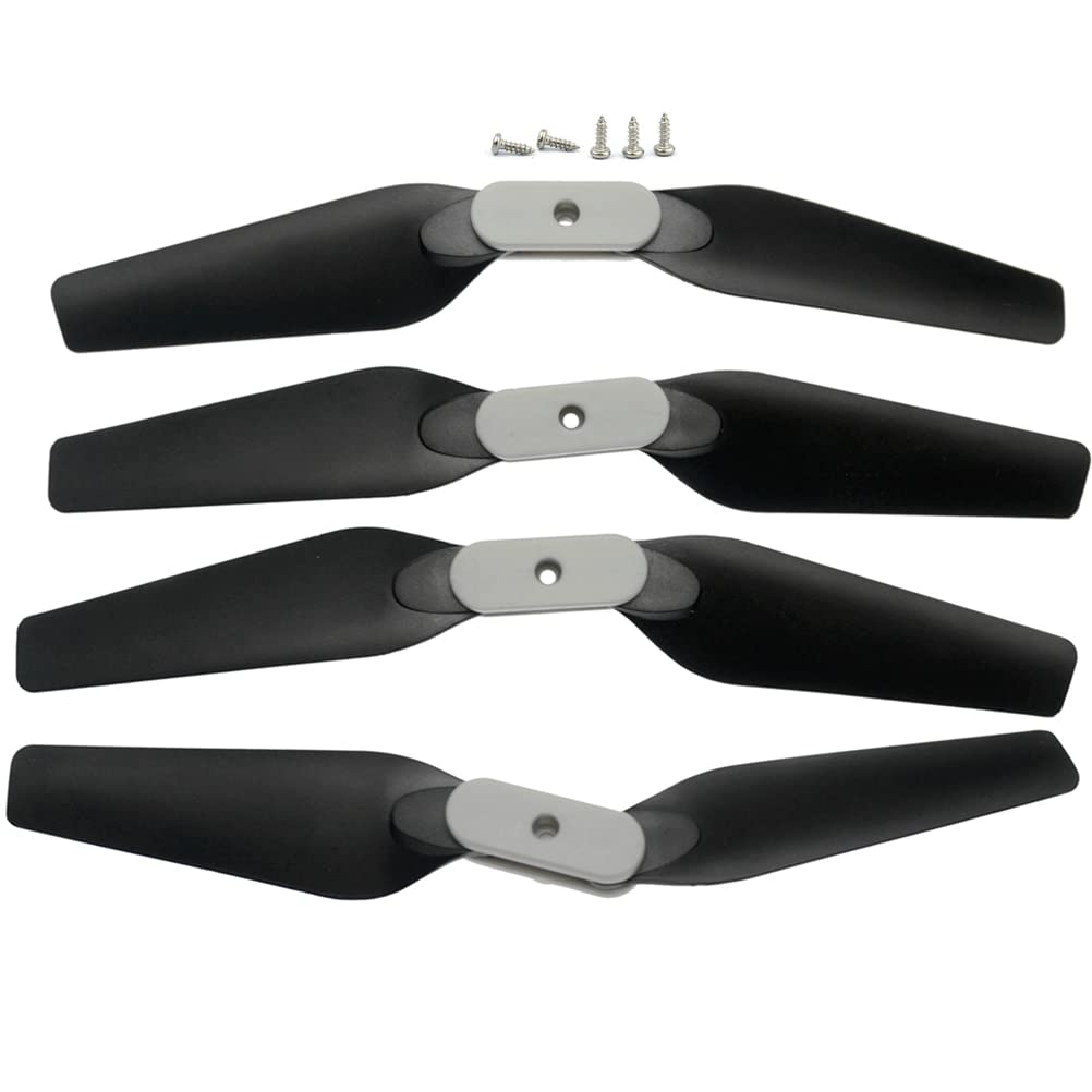 ANKAAD Drone accessories Motor Gears Propellers Blades Gears Parts Fit For Small FOLD Drone RC Quadcopter Accessories (Color : Gray Blades)