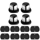 Fette Filter - 4 HEPA + 8 Foam Filter Compatible with Bissell Featherweight Cordless XRT Stick,Ion Pet 2-in-1 And PowerLifter Ion Pet Filter For ReadyClean Cordless 3061 3079 2286 3190 3191