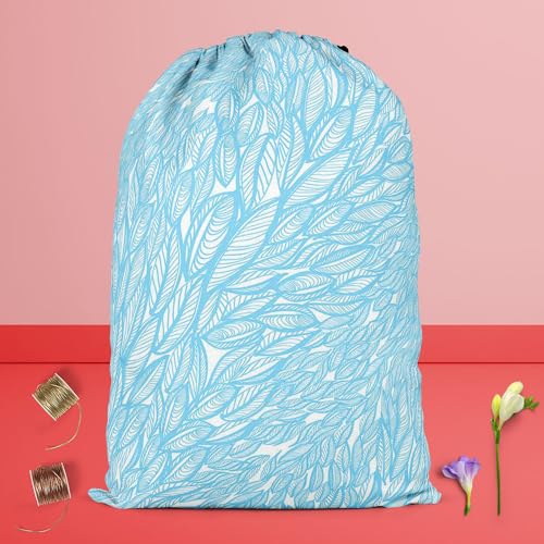 Image of ArtzFolio Flying Leaves D2 | Reusable Sack Bag | Bag for Gym, Storage, Vegetable & Travel