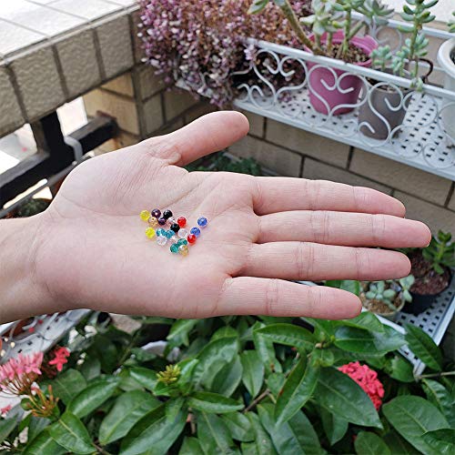 Image of 4mm Rondelle Glass Beads for Jewelry Making, Faceted Briolette Crystal Spacer Beads for Bracelets Necklaces Earring, 1605pcs