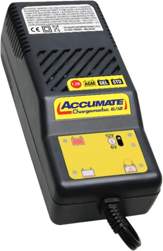 AccuMate 6v 12V Smart Battery Charger Maintainer Amazon.co.uk Automotive
